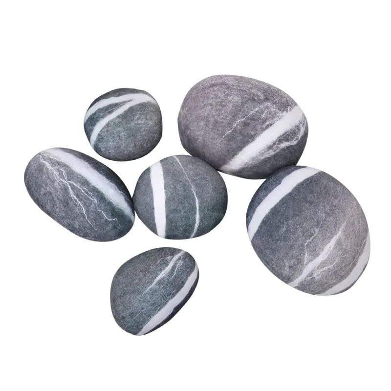 Large Stuffed Rocks Stone Pillows Home Decoration Pebble Living Throw Pillows