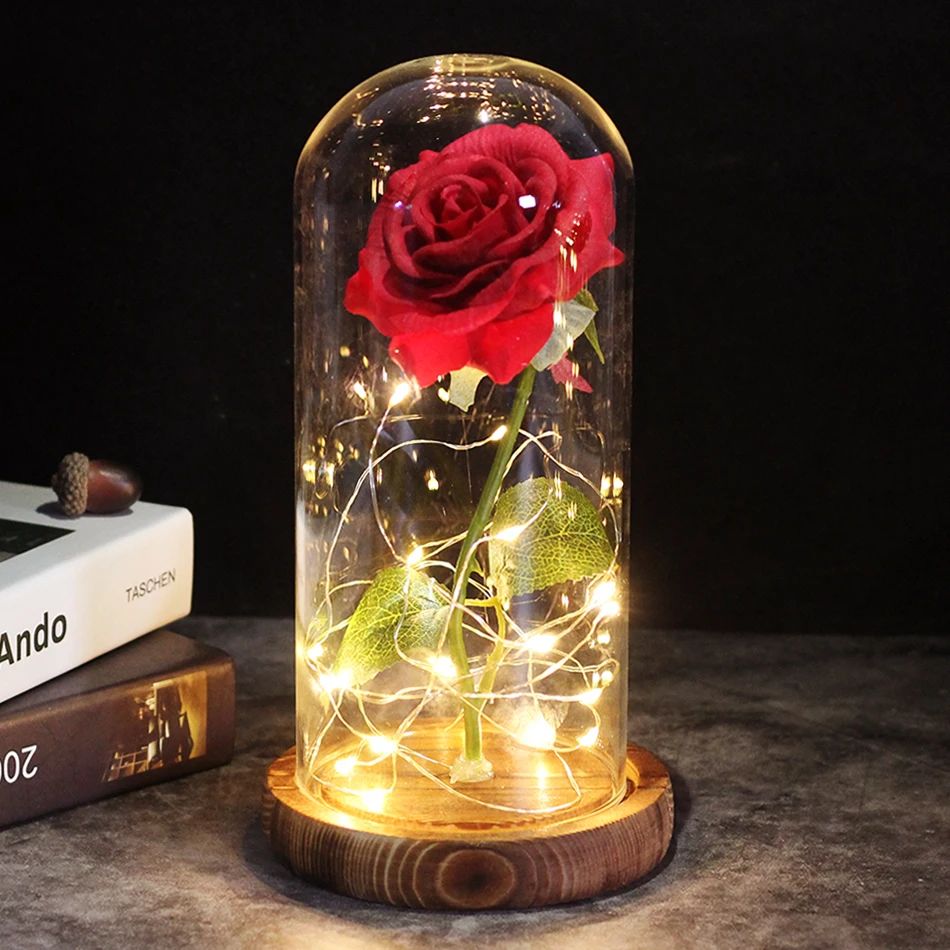 2026 Drop shipping Galaxy Rose Artificial Flowers Beauty and the Beast Rose Wedding Decor Creative Valentine's Day Mother's Gift