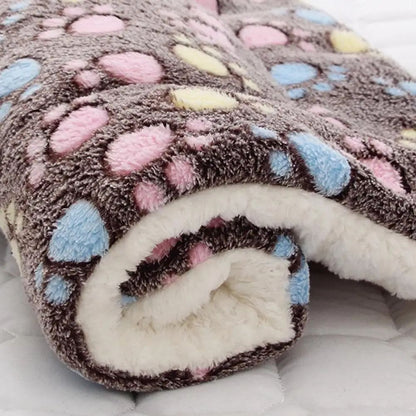 Tapete de dormir para animais de estimação, cama quente para cães, cobertor macio de lã para animais de estimação, cama para gatos, tapete de dormir para filhotes, almofada de colchão adorável para cães pequenos e grandes
