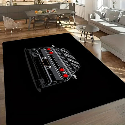 Creative Car Pattern Carpet Children's Bedside Soft Floor Mat Anti-fouling Anti-slip Crawling Pad Kitchen Footpad Home Decor Rug