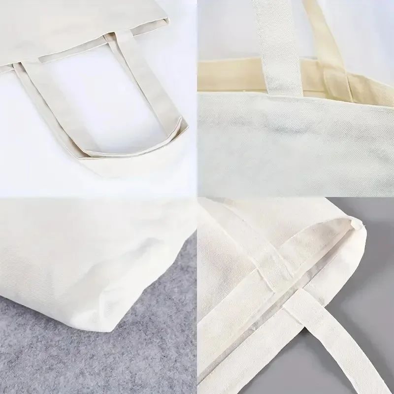 New Hot Top Fashion Bag KATSEYE Korean Shopping Bag Print Original Design White Unisex Fashion Travel Canvas Bags