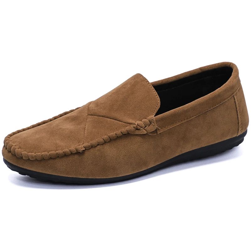 Fashion Suede Men Casual Shoes Male Lazy Shoes Breathable Comfort Slip-on Mens Driving Shoes Luxury Brand Loafers Moccasins