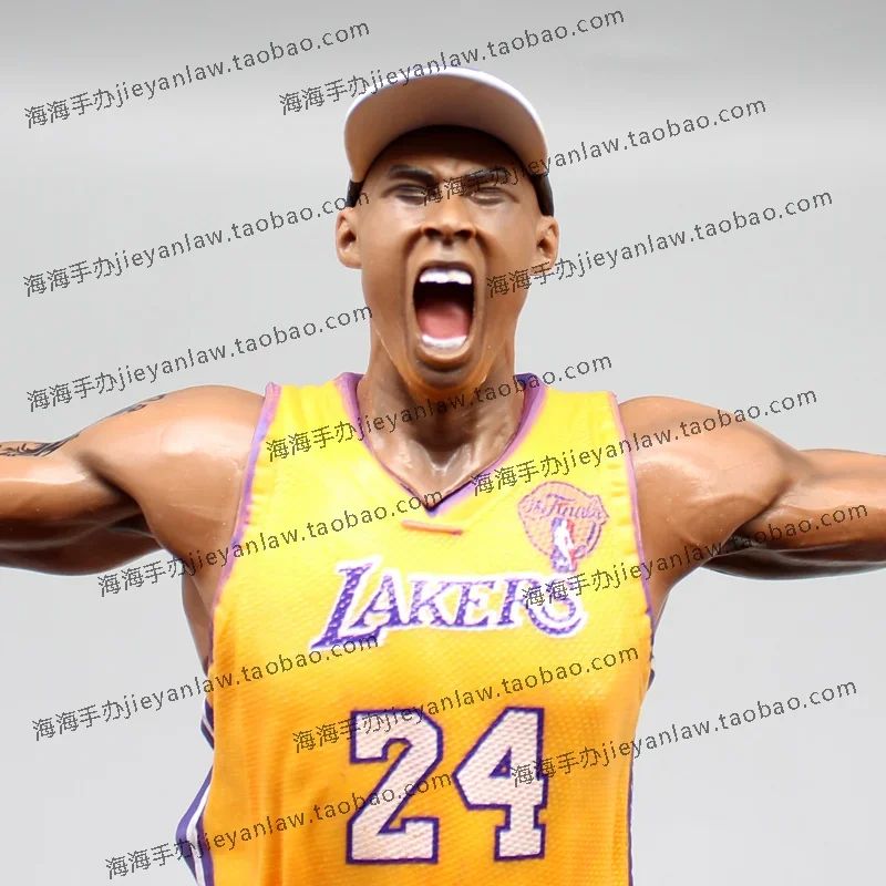 Personagem 34cm Modelo Lakers Roaring Post 24 Bryant Basquete Decoração de Casa Boneco Colecionável Figuras Modelo Lembrança Brinquedo Presentes