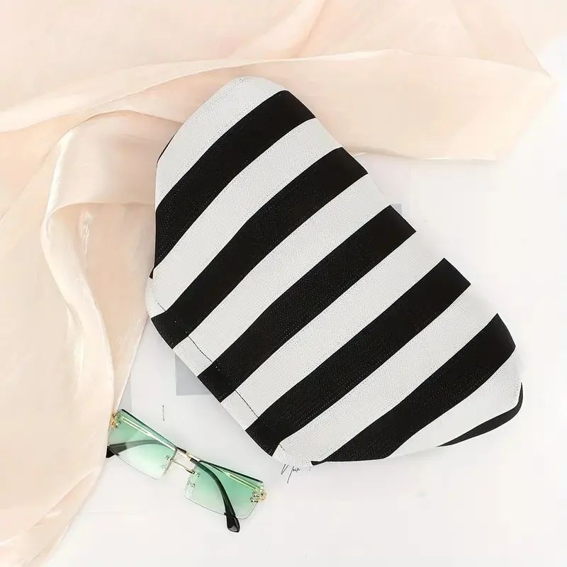 Summer Beach Clutch Bag for Women Woven Crochet Handbags Purses Knitting Dumpling Clutch Ruched Cute Cloud Casual Colorblock Bag