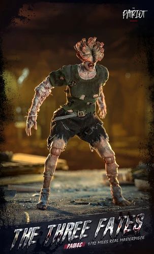 Em Estoque Patriota The Last of Us Clicker Três Destino Zumbi 1/12 Manto de Pano Boneco de Ação Brinquedo de Presente Série Coleção