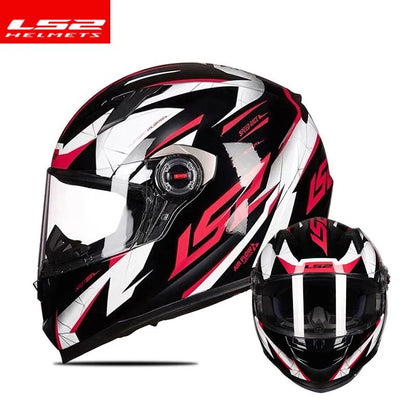 Capacete de motocicleta LS2 FF358 Capacete integral LS2 Draze para homens e mulheres Capacete de corrida de moto com casco de ABS Cascos Para Moto Aprovado pela ECE