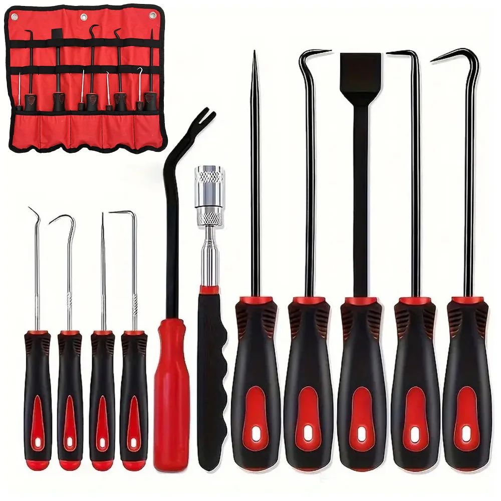 4/11pcs Car Pick Hook Set O Ring Oil Seal Screwdrivers Puller Remover O-Ring Seal Gasket Auto Repair Tools