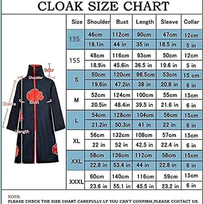 Anime Red Cloud Cosplay Cloak Costume Halloween Dawn Organization Robe Embroidered Cloak Unisex Men Women Party Necklace Props