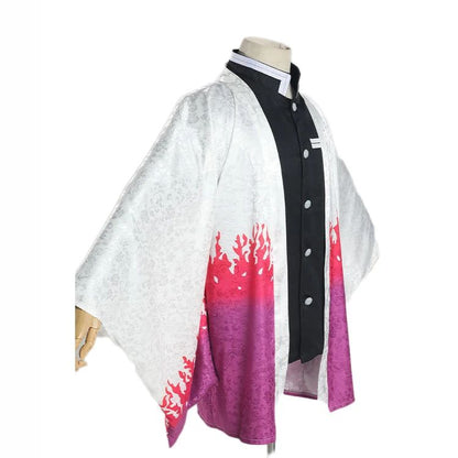 Kamado Tanjirou Brocade Cosplay Cape Kochou Shinobu Rengoku Kyoujurou Tomioka Giyuu Haori Yukata Casual Kimono Cloak