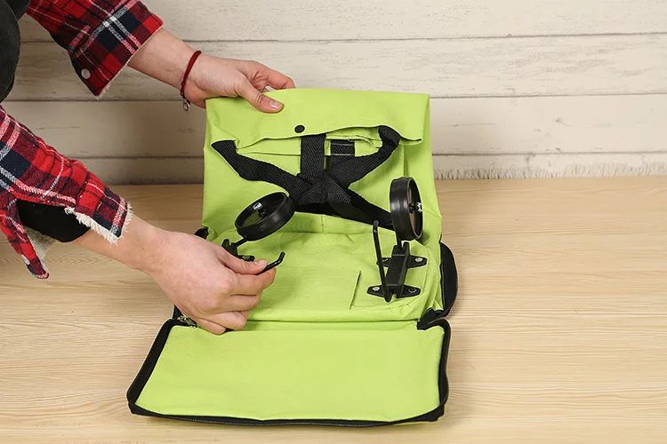 Foldable Square Oxford Cloth Shopping Cart Bag with Wheels Vegetable Buying Car Trolley Bag Durable Market Research Bag