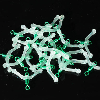 Fishing Hook Separator Anti Tangle Boom Green Silicone Bifurcator High Elastic Subline Splitter Lure Rigging Accessories Tool