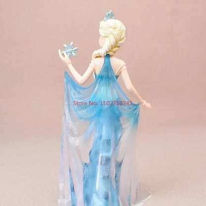2025 20cm Disney Personagem Frozen Elsa Anna Branca de Neve Rapunzel Boneco de Resina Anime Decoração Modelo Coleção Menina Brinquedos Presente Infantil