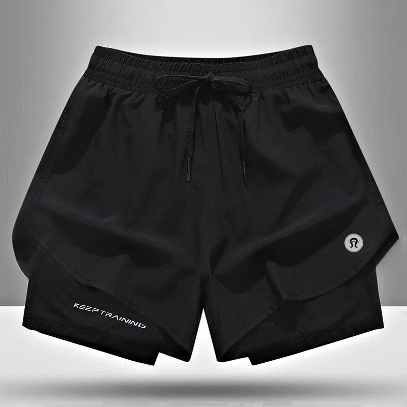 Quick-drying Thin Yoga Fitness Training Three-point Pants Summer Sports Shorts Men's and Women's Quick-drying Ice Silk