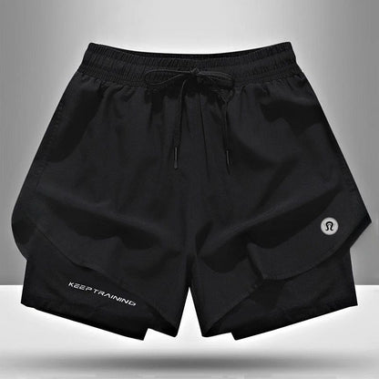 Quick-drying Thin Yoga Fitness Training Three-point Pants Summer Sports Shorts Men's and Women's Quick-drying Ice Silk