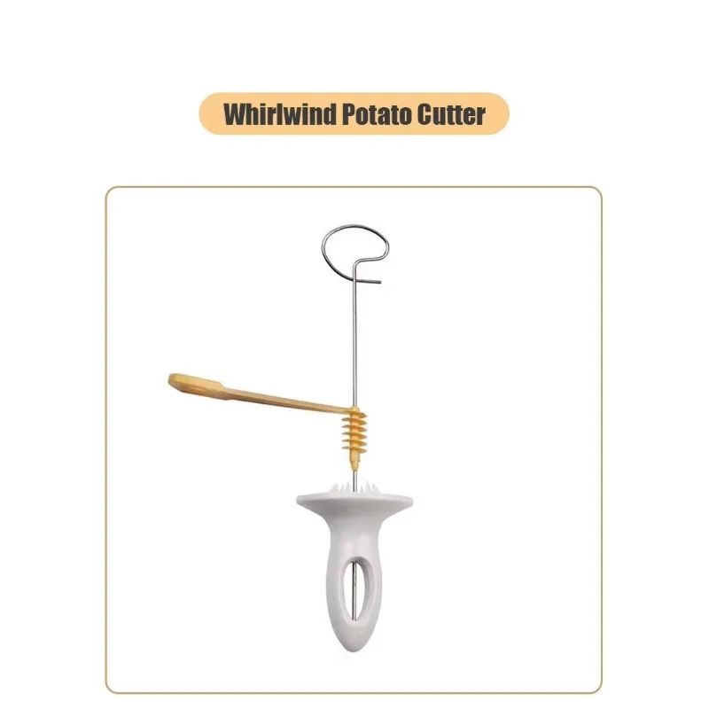 Cortador Espiral de Batata Whirlwind Máquina de Fazer Batata em Torre Fatiador de Vegetais Ferramentas Criativas para Legumes Acessórios de Cozinha Utensílios