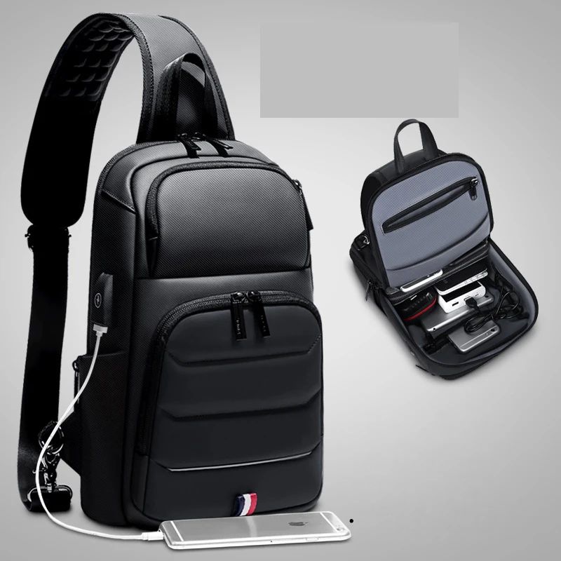 Designer Crossbody Bags for Fashion Shoulder Bags USB Charging Messenger Sling Bag Chest Bag Oxford Single Shoulder Strap Pack