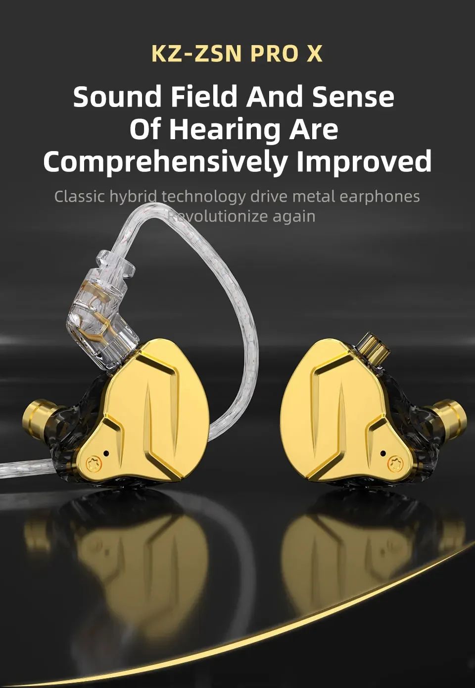 NEW KZ ZSN PRO X 1BA 1DD Hybrid Drive HIFI Metal In Ear Earphone Sport Noise Cancelling Earbud Headsets KZ ZSX ZSNPROX EDXPRO