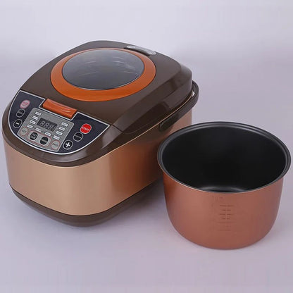 Panela de arroz elétrica inteligente de luxo, requintada, antiaderente, com baixa concentração de açúcar, 5L, para atacado