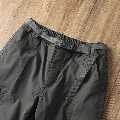 Calças Masculinas de Caminhada ao Ar Livre em Fleece Engrossado Corta-Vento Impermeável Soft Shell Reta Calças de Trabalho Resistentes ao Frio e Quentes