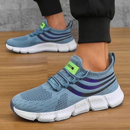 Men’s Sneakers Comfortable Breathable Platform Shoes Summer Man Running Shoes Breathable Comfortable Fashion Walking Sneakers