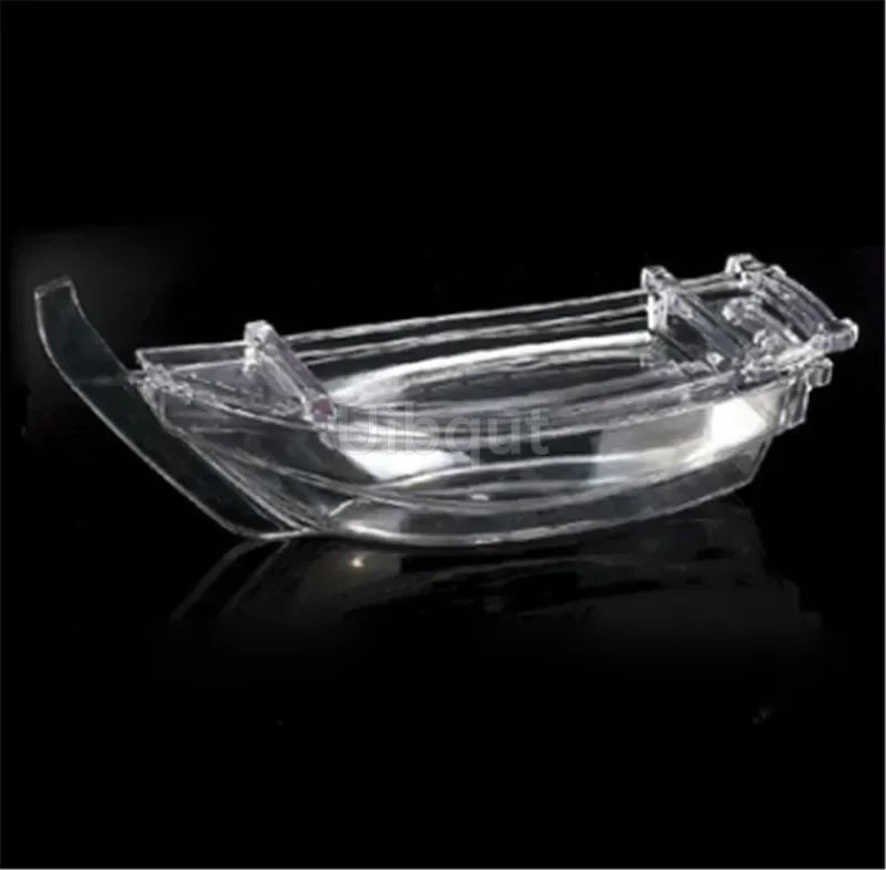 Black red sushi sashimi boat ice food seafood plate salmon sashimi tray Creative Japanese food container sushi barrel decor boat