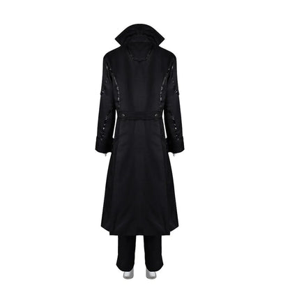 Anime Persona 5 Joker Cosplay Costume Game P5 Rain Palace Lotus Cosplay Full Set of Clothing Glove Mask Black Overcoat Uniform