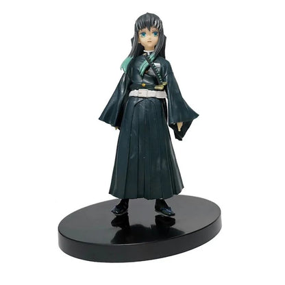 Boneco de Anime Demon Slayer Kimetsu No Yaiba Tanjiro Nezuko Zenitsu Figurine Inosuke Guerreiro Bonecos de Ação Colecionáveis Brinquedo Modelo