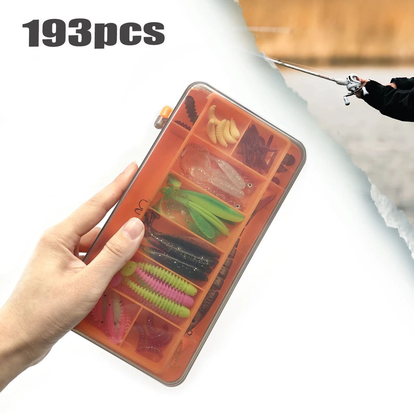 Kit de Iscas de Pesca 83/133/193/239/409 peças para Truta/Lúcio/Baixo, Conjunto de Iscas Múltiplas, Caixa de Pesca Profissional em Camadas