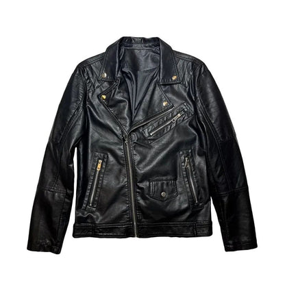 LIBIELIY Autumn Winter High Quality Men PU Leather Jacket Moto Biker Fashion Casual Leather Coat Male Solid Turn Down Collar Sli