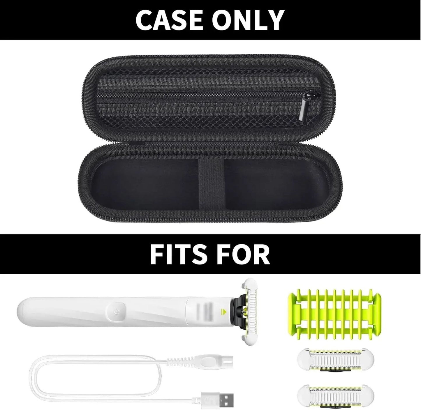 Storage Bag Compatible with Philips Norelco OneBlade Unisex Intimate Pubic & Personal Body Groomer&Trimmer QP1924/70 (Box Only)