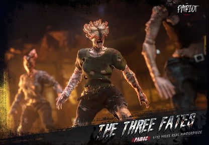 Em Estoque Patriota The Last of Us Clicker Três Destino Zumbi 1/12 Manto de Pano Boneco de Ação Brinquedo de Presente Série Coleção
