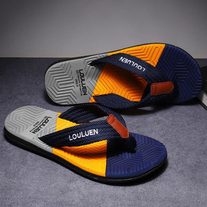 Men Flip Flops Summer Beach Slippers Fashion Breathable Casual Beach Men Slippers Summer Outdoor