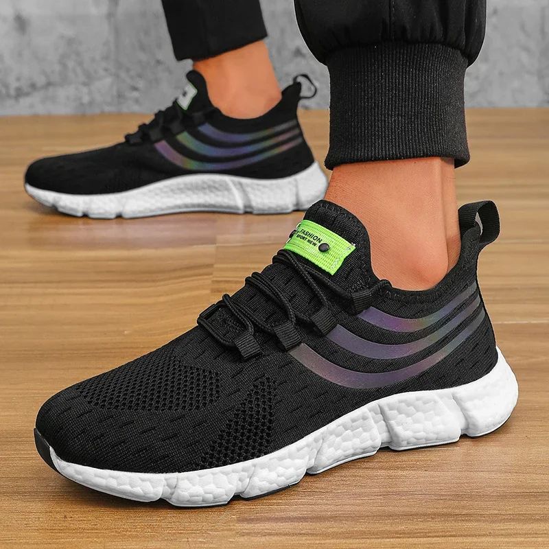 Men’s Sneakers Comfortable Breathable Platform Shoes Summer Man Running Shoes Breathable Comfortable Fashion Walking Sneakers