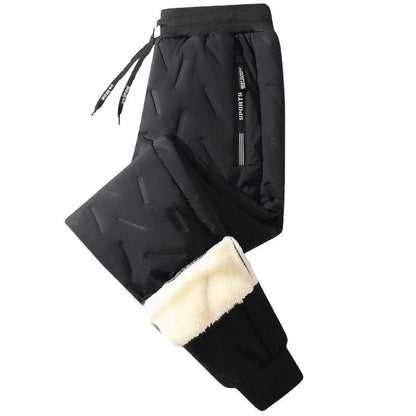 Ladies Thickened Cotton Pants Winter Outdoor Wear Lamb Velvet Fleece Lined Loose Casual Warm Slimming Snow Pants