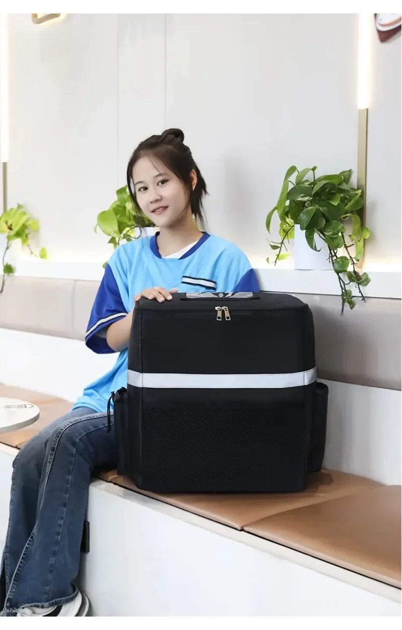 Large Capacity Thermal Bag Waterproof Insulated Picnic Lunch Container Outdoor Travel Camping Delivery Backpack Food Storage Bag