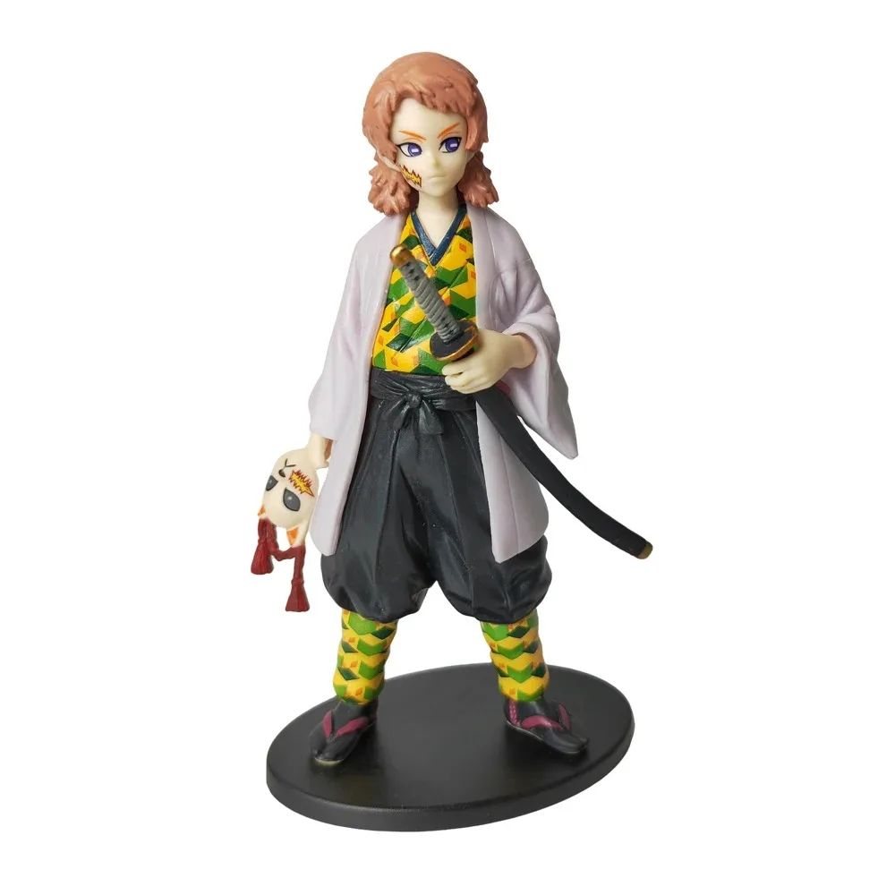 Boneco de Anime Demon Slayer Kimetsu No Yaiba Tanjiro Nezuko Zenitsu Figurine Inosuke Guerreiro Bonecos de Ação Colecionáveis Brinquedo Modelo