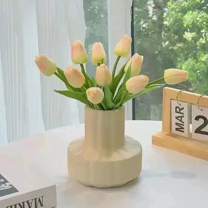 5-30Pcs Premium Tulip Artificial Flowers, Real Touch Tulip Bouquet, Decorative for Wedding Home Party Christmas Candy Birthday