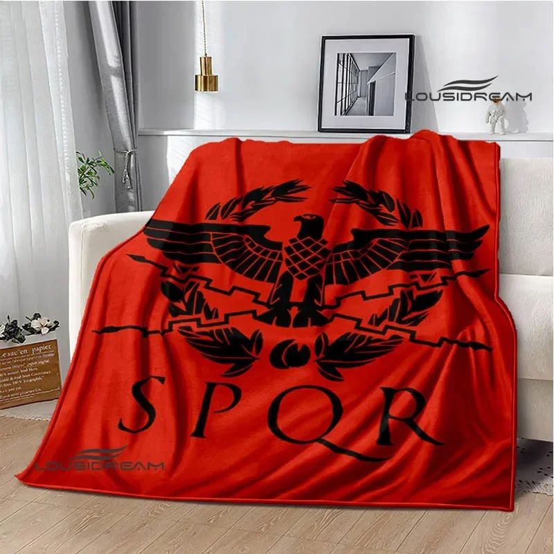 Roman SPQR logo printed blankets Children's warm blanket soft and comfortable blanket home travel blankets birthday gift