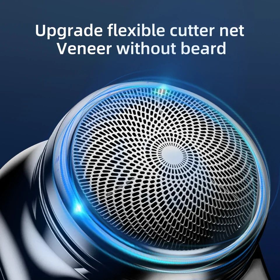 Portable Mini Electric Rechargeable Shaver Digital Power Display Mens Razor Waterproof Cordless Razor Beard Shaver for Face Body