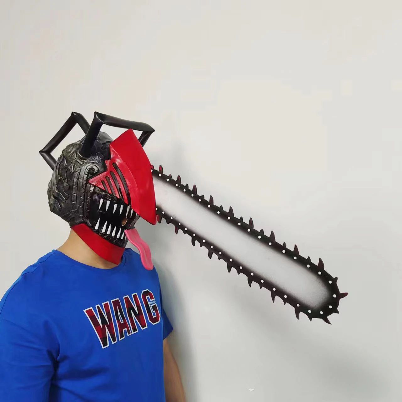 Chainsaw Head Cover Terrifying Latex Mask Halloween Electric Saw Masks Electric Motor Saw Cosplay Costume Props Monsters Cos