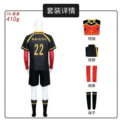 Anime Cosplay Costume Ness Kaiser Isagi Nagi Reo Itoshi Sae Shidou Ryuusei Cosplay Jersey With Shorts Uniform Clothes