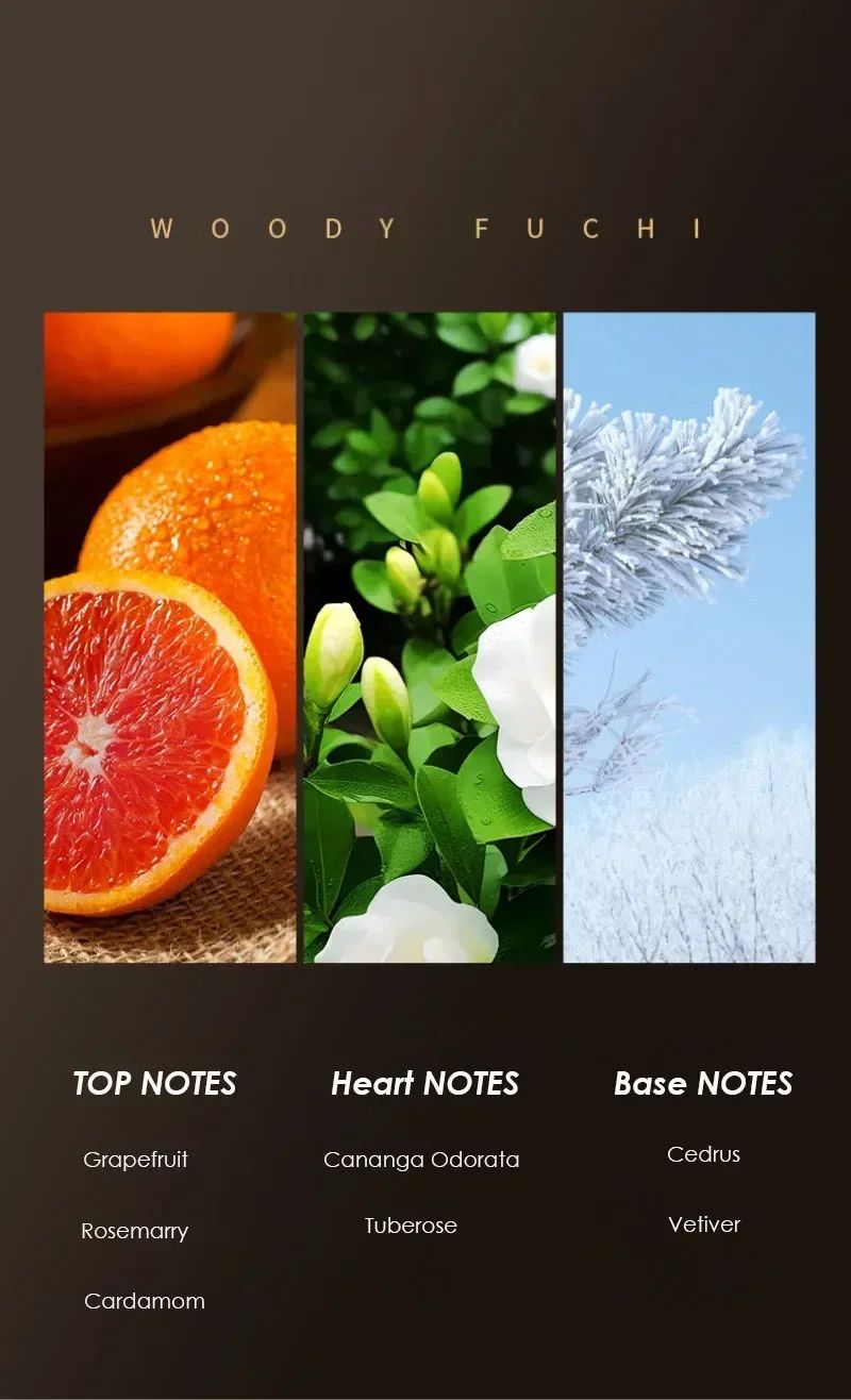 Top Selling Brand Eau De Toilette for Men - Fresh Romantic Fougere Scent Woody Notes 50ml Cologne Perfume Long Lasting