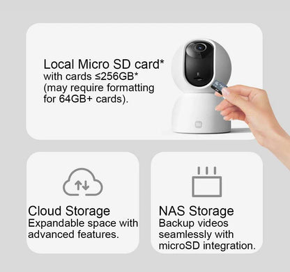 XIAOMI Home Security Intelligent Wifi Camera PTZ 2K,Color Night Vision,Two?Way Audio,AI Human Face Detection,Chinese Version