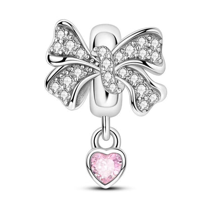 Pingente Charm Libélula Tema Primavera Prata Esterlina 925 Borboleta Flor Pendente Compatível com Bracelete Colar Joias DIY