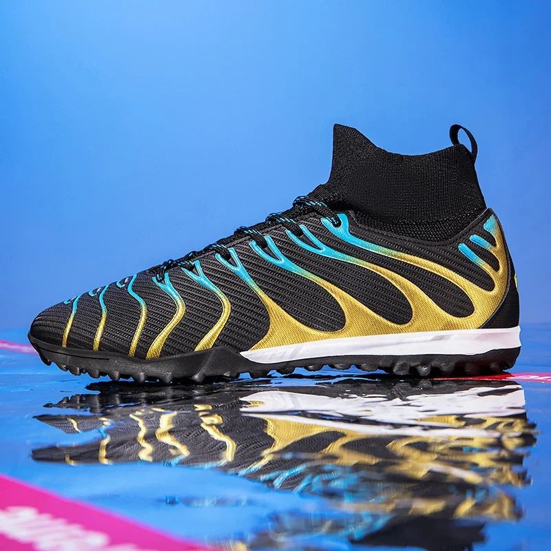 Men Match Non Slip Football Boots Cleats Indoor Outdoor Soccer Shoes Sport Training Long Spikes FG/TF Boys Futsal Comfortable