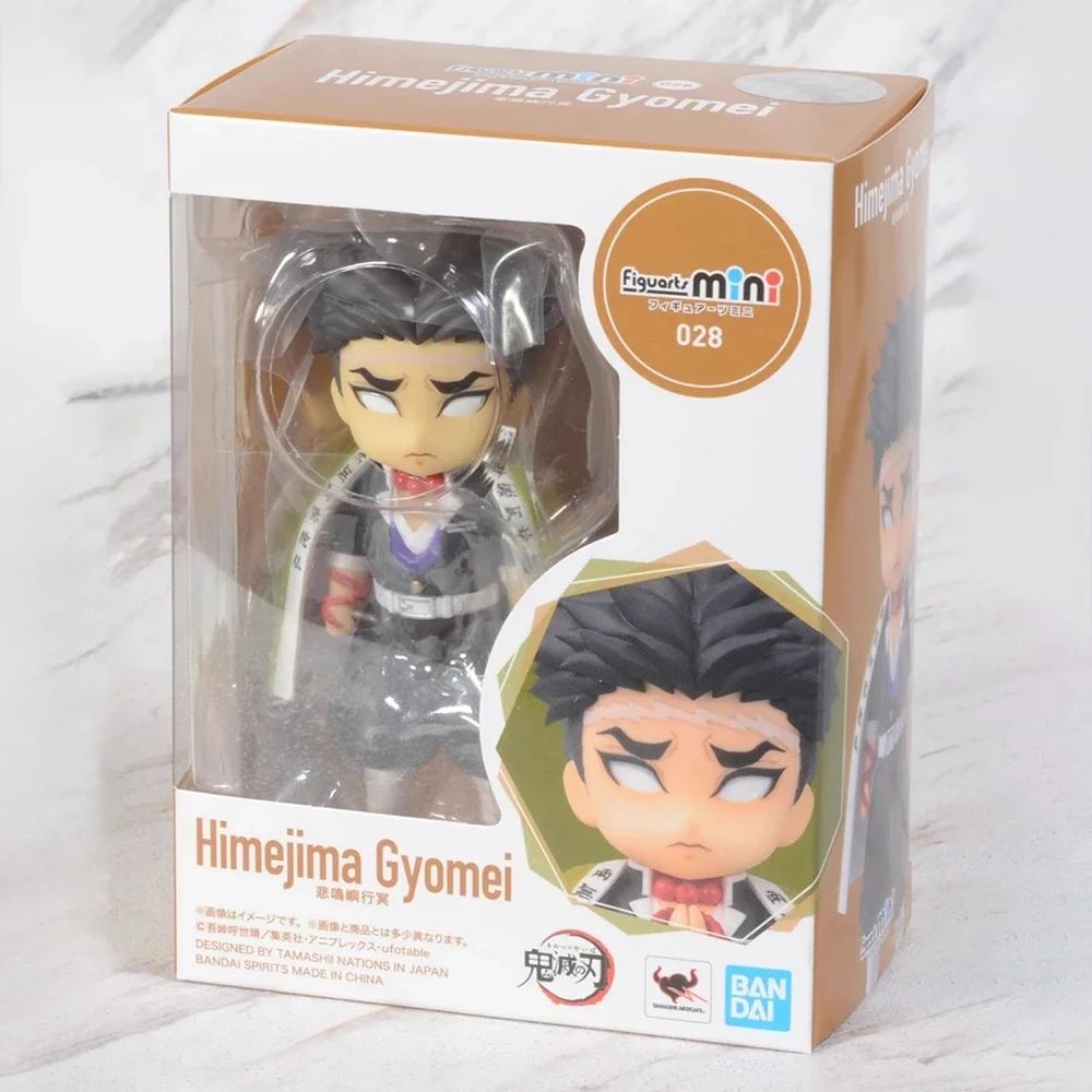 Em estoque Bandai Figuarts 100% original mini Demon Slayer Shinobu Kocho & Kamado Tanjirou Uzui Tengen Nezuko Anime Figure Toys WY