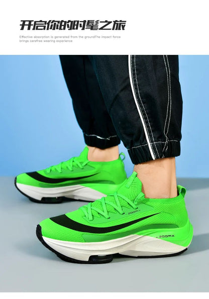 Men Running Shoes Jogging Sneakers Trainer Race Cushioning Outdoor Luxury shoes Mesh Off-road Shoes Breathable Couple Non-Slip