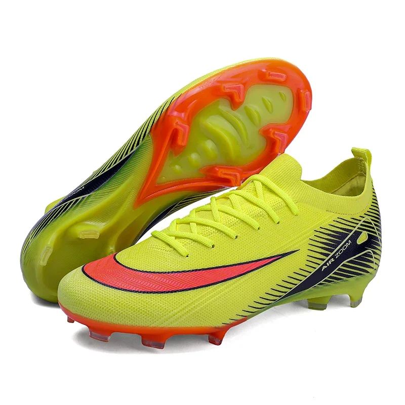 Men Training Football Boots Unisex Professional Soccer Shoes Trend Grass Cleats Outdoor Breathable Sport Ultra-light Non-slip