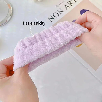 Wrist Washing Belt Soft Cotton Towel Face Wash Absorbent and Moisture-proof Hand Towel Wrist Wash with Coral Fleece Splash Proof