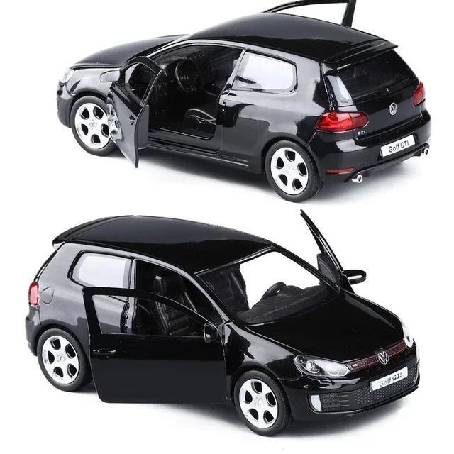 1/36 VW Golf 6 Miniaturas Carro Volkswagen em Escala Golf Gti Miniatura de Liga Brinquedo de Fricção Modelos de Veículos para Presentes Infantis